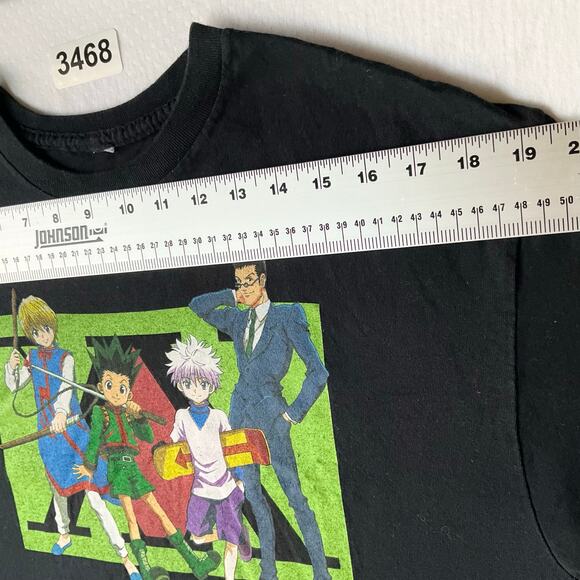 Hunter Men’s Short Sleeve T-shirt Size L, Black, Hunter x Hunter Manga Series - Picture 2 of 7